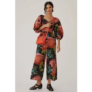 FARM Rio Floral Jumpsuit - Black, Red, Blue